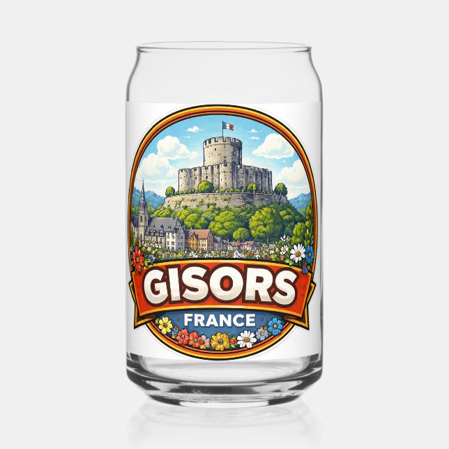 Vaso Con Forma De Lata Gisors France  (Reverso )