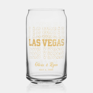 Vaso Con Forma De Lata Glass Boda Glamoroso Gold Purpurina Las Vegas