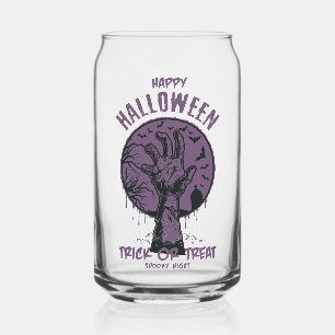 Vaso Con Forma De Lata Glass de mano zombie de Halloween - Truco o truco