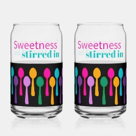 Vaso Con Forma De Lata Glass de refresco dulce