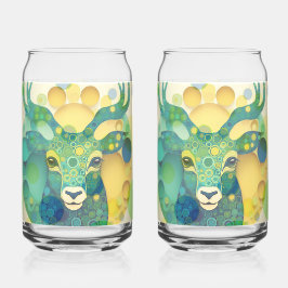 Vaso Con Forma De Lata Glass Deer Soda