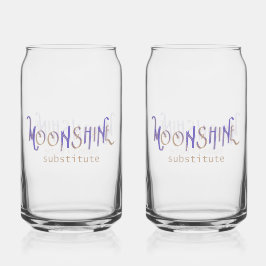 Vaso Con Forma De Lata Glass Moonshine