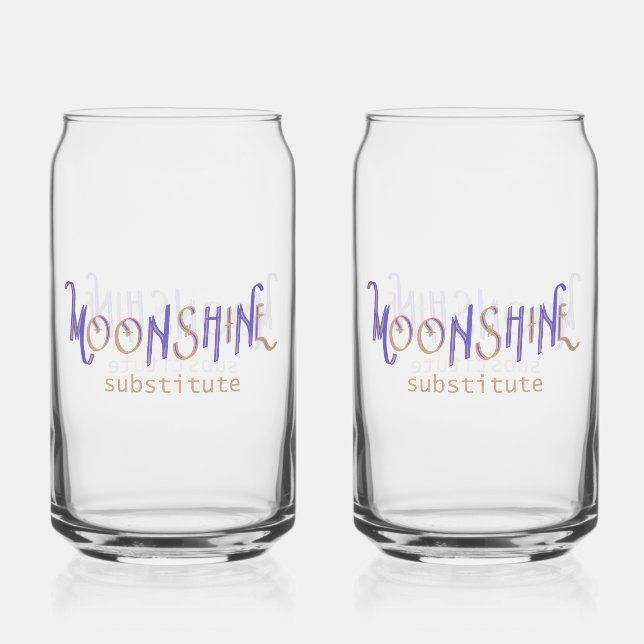 Vaso Con Forma De Lata Glass Moonshine (Anverso)