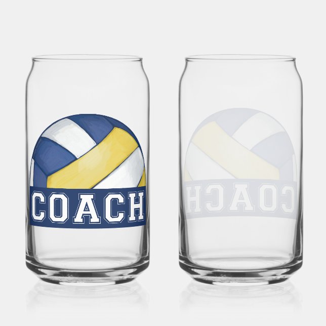 Vaso Con Forma De Lata Glassware de autocares de voleibol (Anverso)