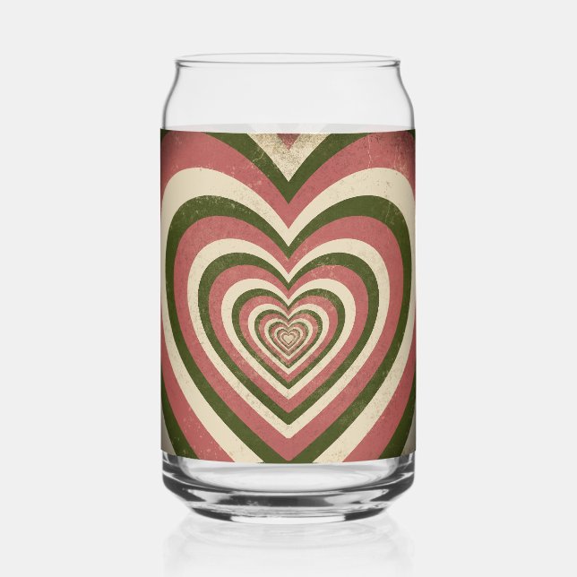Vaso Con Forma De Lata Gloria Desvanecida Corazón (Anverso)