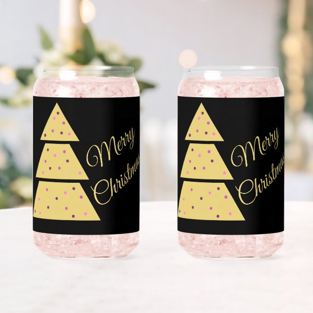 Vaso Con Forma De Lata Golden Christmas Tree Drinkware Set (Insitu (Boda))