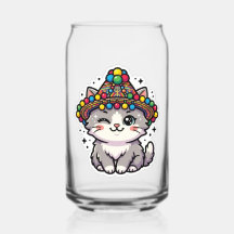 Gorro tejido de gato Kawaii marroquí Amazigh con p