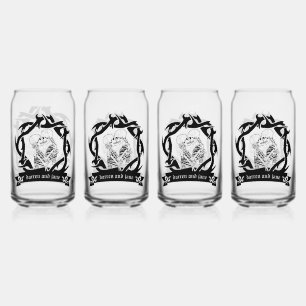 Vaso Con Forma De Lata Gótico Boda Romántico Y Regalo De San Valentín