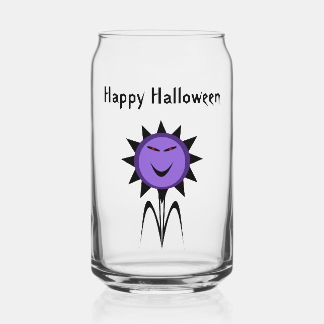 Vaso Con Forma De Lata Gótico Kawaii Flower Evil Personalizado de Hallowe (Anverso)