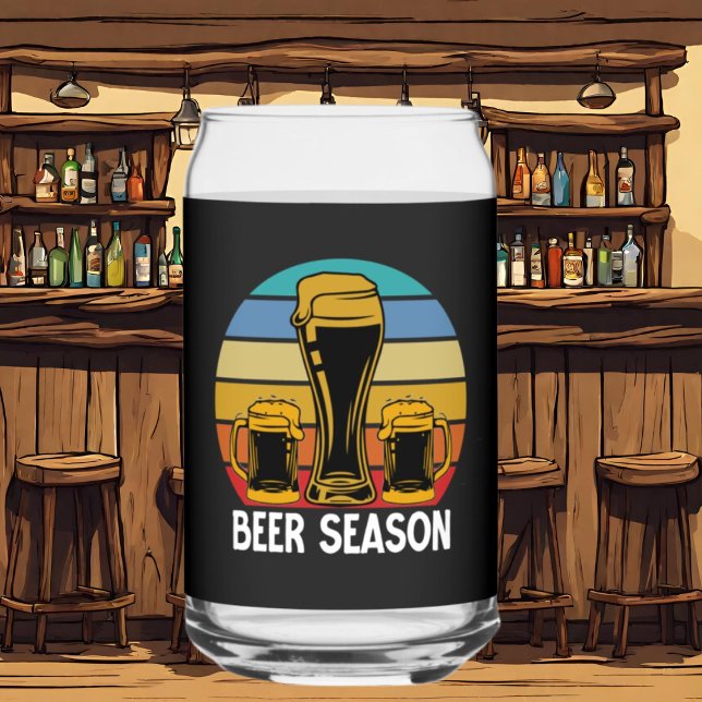 Vaso Con Forma De Lata Graciosa cerveza Temporada de arte de palabras (Subido por el creador)