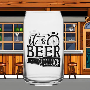 Vaso Con Forma De Lata Gracioso arte de cerveza en punto