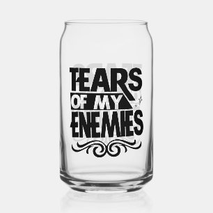 Vaso Con Forma De Lata Gracioso beber lágrimas del enemigo palabra arte