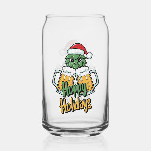 Vaso Con Forma De Lata Gracioso fiesta de beber cerveza de árbol de Navid