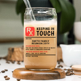 Vaso Con Forma De Lata Gracioso Personalizado de Reunión de la Familia de