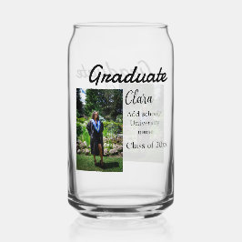 Vaso Con Forma De Lata Graduación añadir clase de nombre de 20xx congrats