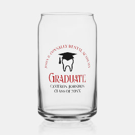 Vaso Con Forma De Lata Graduación de Personalizado Dentista de la Escuela