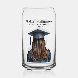 Vaso Con Forma De Lata Graduación moderna personalizada Graduada mujer