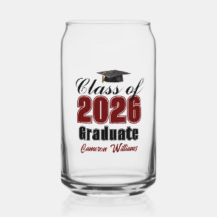 Vaso Con Forma De Lata Graduación Personalizada de la Clase de 2026 en Gr