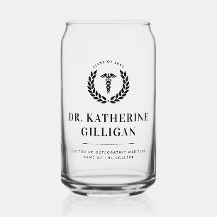 Vaso Con Forma De Lata Graduación personalizada de la Escuela de Medicina