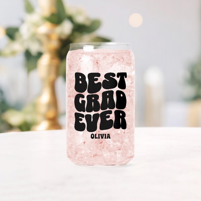 Vaso Con Forma De Lata Graduación personalizada del mejor grado de Person (Insitu (Boda))