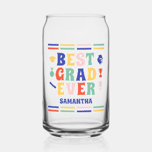 Vaso Con Forma De Lata Graduación Retro Mejor Graduado Jamás
