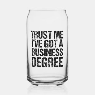 Vaso Con Forma De Lata Graduado de la Escuela de Negocios Graduado