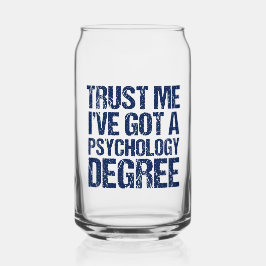 Vaso Con Forma De Lata Graduado Personalizado de Psicología Divertido Psi