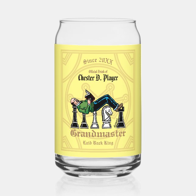 Vaso Con Forma De Lata Gran maestro (Anverso)