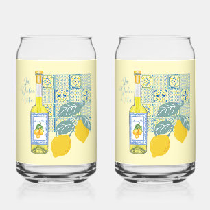 Vaso Con Forma De Lata Granja de Limones Retro