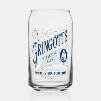 Vaso Con Forma De Lata GRINGOTTS Wizarding Bank Vintage Graphic