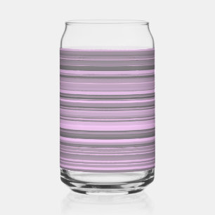 Vaso Con Forma De Lata Gris Purpura Rayado