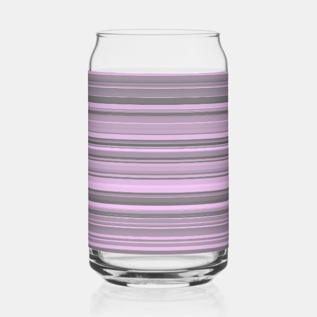 Vaso Con Forma De Lata Gris Purpura Rayado (Anverso)