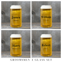 Vaso Con Forma De Lata Groom Best Man Groomsman Boda