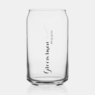 Vaso Con Forma De Lata Groomsman con nombre personalizado
