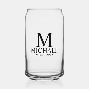 Vaso Con Forma De Lata Groomsman personalizado moderno