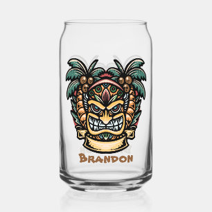 Vaso Con Forma De Lata Guay Hawaii tiki fiesta añadir nombre