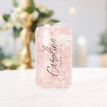 Vaso Con Forma De Lata Guión mínimo Personalizado de dama de honor regalo<br><div class="desc">Guión mínimo Personalizado de dama de honor regalo elegante puede cristal</div>