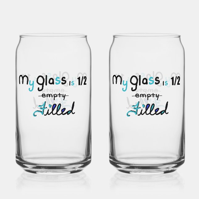 Vaso Con Forma De Lata Half Filled Glass (Anverso)