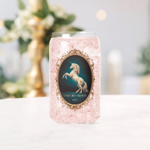 Vaso Con Forma De Lata Halloween de cosecha unicornio