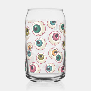 Vaso Con Forma De Lata Halloween Eyeballs