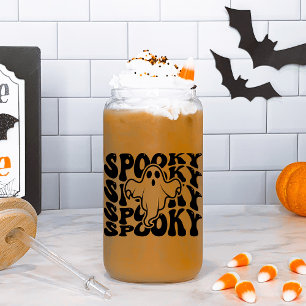 Vaso Con Forma De Lata Halloween fantasmal y adorable