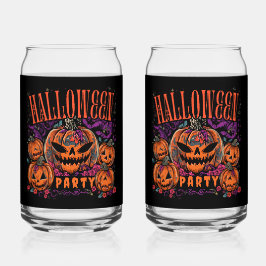 Vaso Con Forma De Lata Halloween, Floración de la Coven de Calabaza, Góti
