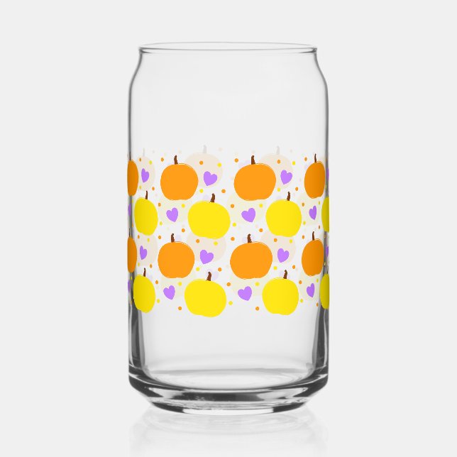Vaso Con Forma De Lata Halloween Pumpkin Glass Can Halloween Drinkware (Anverso)