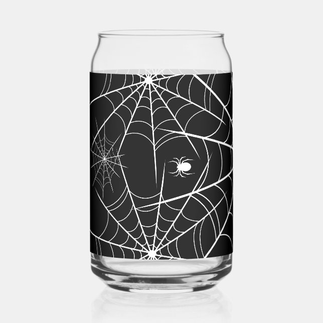 Vaso Con Forma De Lata Halloween Spider Web (Anverso)