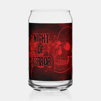 Vaso Con Forma De Lata Halloween Terror