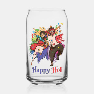 Vaso Con Forma De Lata Happy Holi