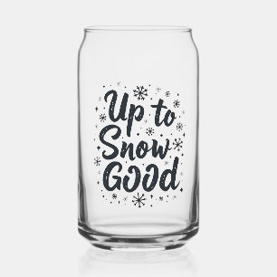 Vaso Con Forma De Lata Hasta la nieve buena divertida navidad copo de nie