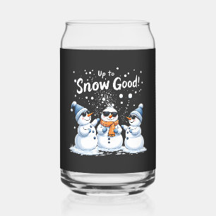 Vaso Con Forma De Lata Hasta la nieve, buenos Navidades de Snowman