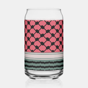Vaso Con Forma De Lata Hatta Keffiyeh Kufiya Folk