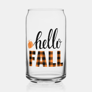 Vaso Con Forma De Lata Hello Fall